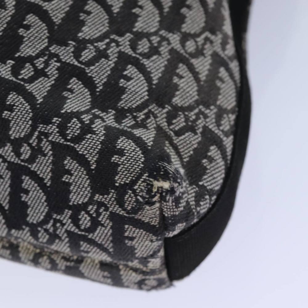Christian Dior Trotter Canvas Shoulder Bag Black Auth 82279 - Picture 13 of 16
